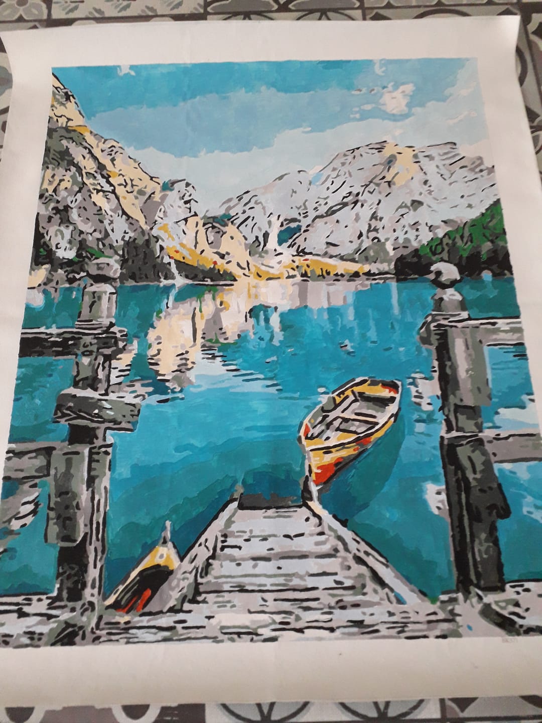 Customer photo review of Barque sur un Lac de Montagne
