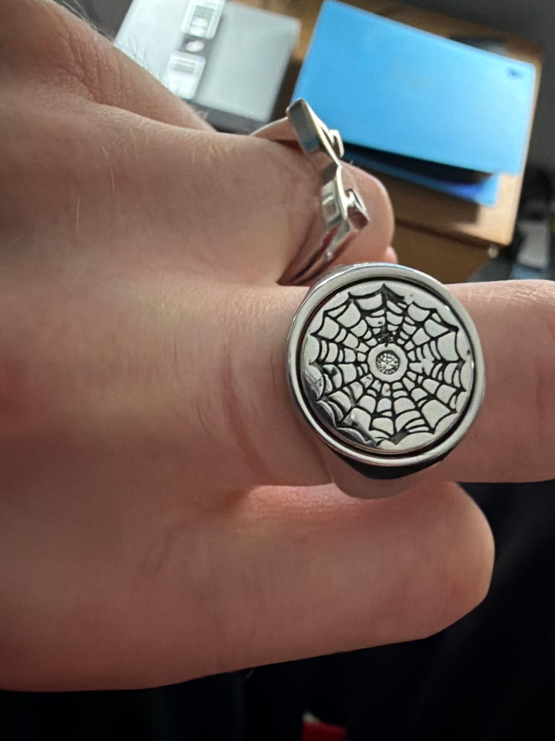 Customer photo review of Web Spinner Ring