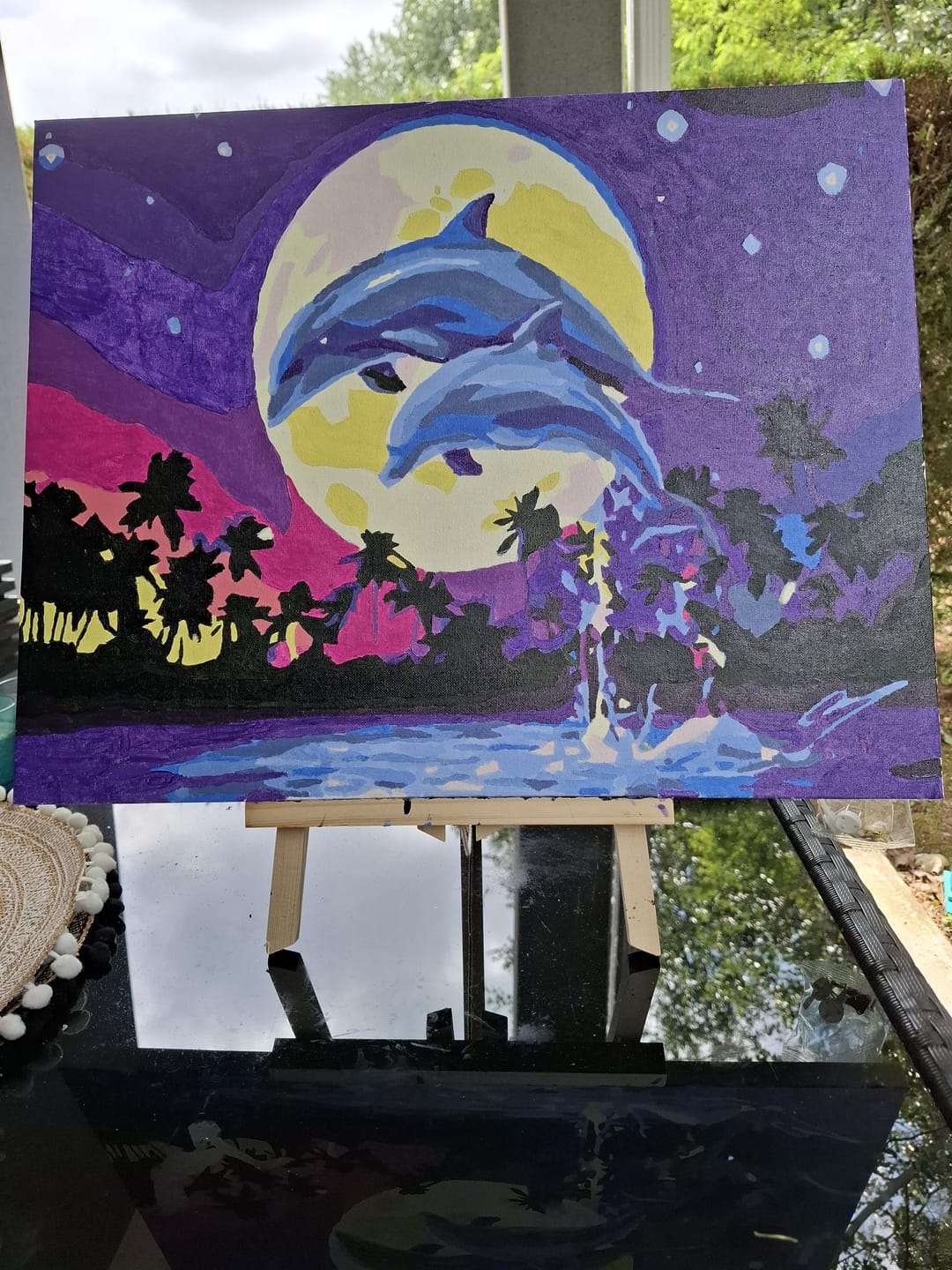 Customer photo review of Lune et Couple de Dauphins