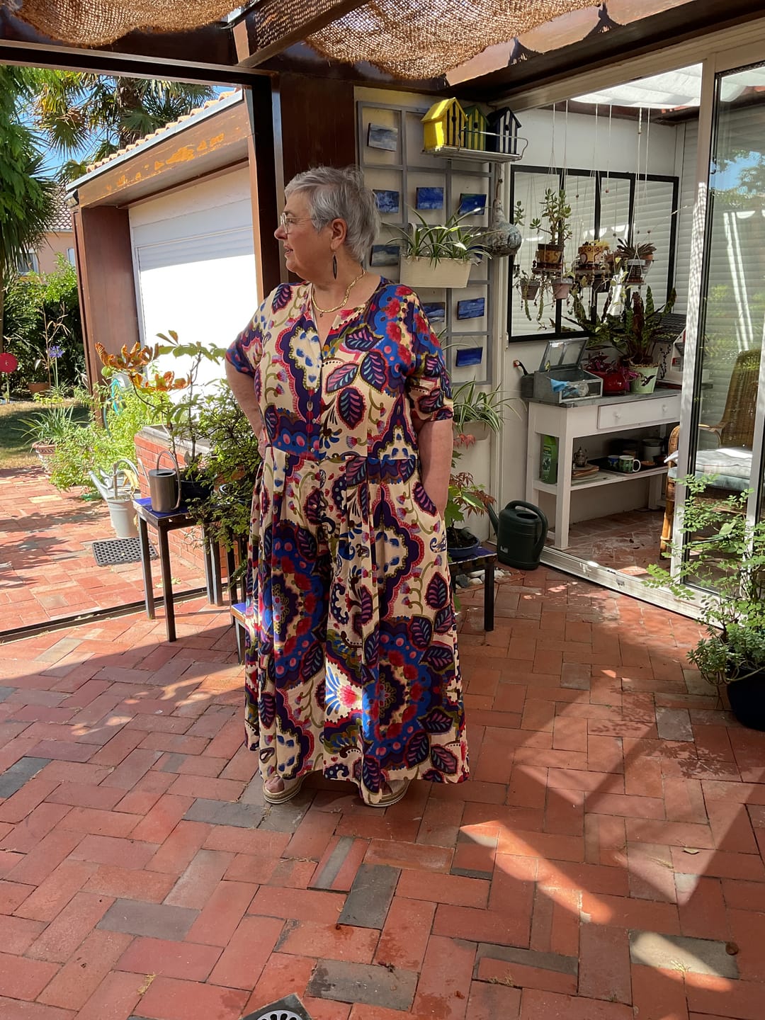 Customer photo review of La combi India manches courtes en viscose Palazzo nomade