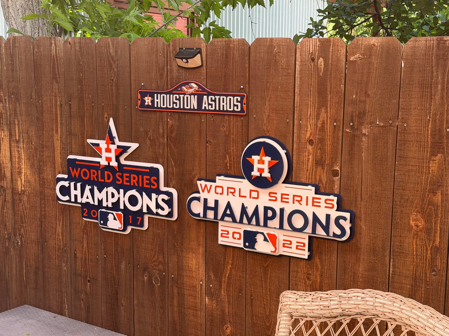 Customer photo review of Houston Astros 2017 WORLD SERIES CHAMPIONS 3D Metal Wall Art