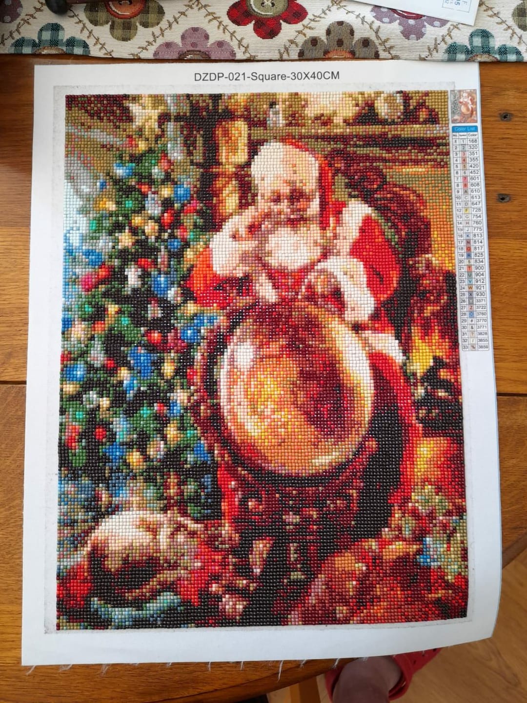 Customer photo review of Broderie Diamant - Père Noël