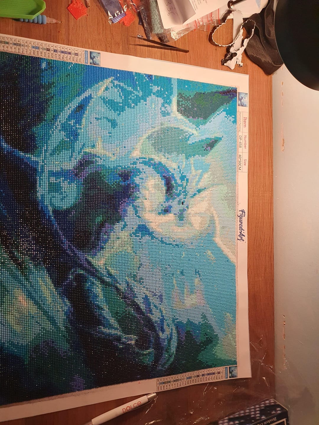Customer photo review of Broderie Diamant - Dragon