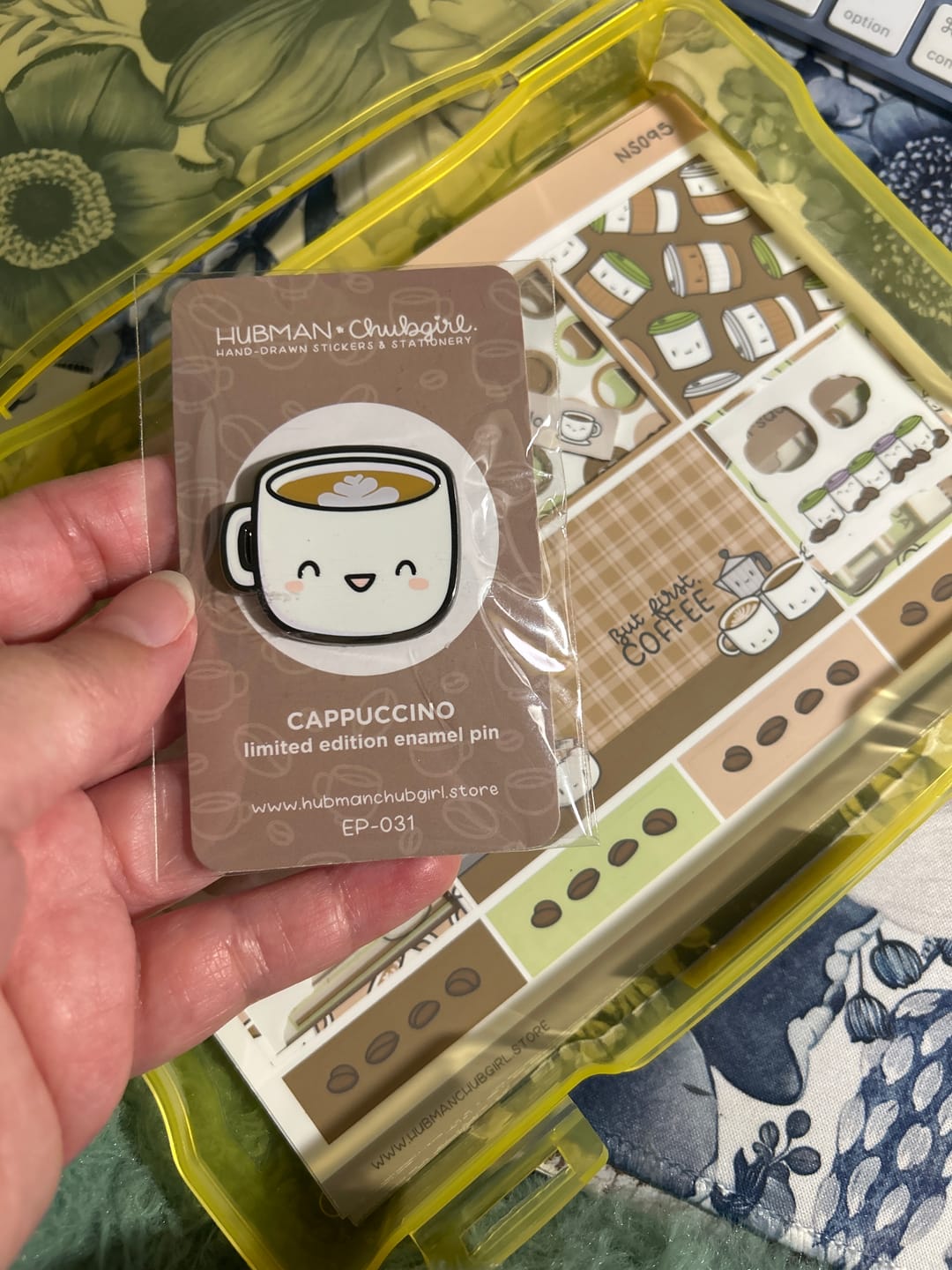 Customer photo review of Capcuccino Pin