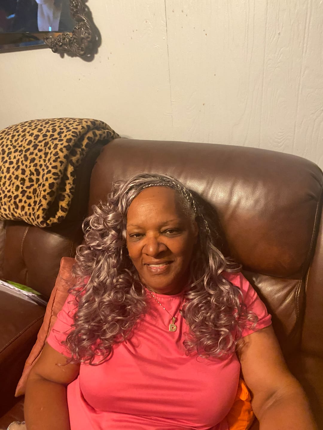Customer photo review of Salt & Pepper Loose Wave Human Crochet Hair