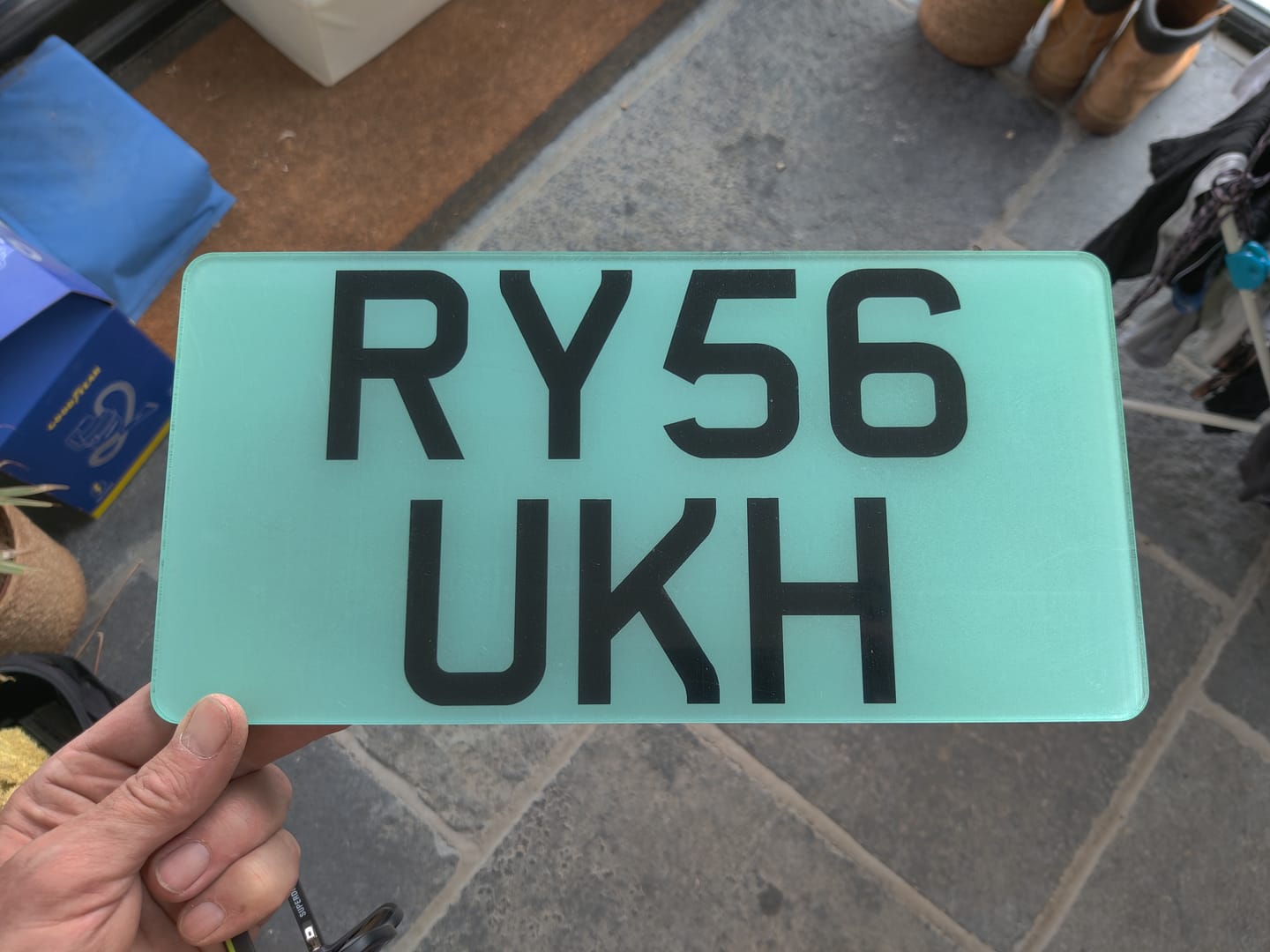 Customer photo review of American Import Number Plate – 12 x 6 Inches