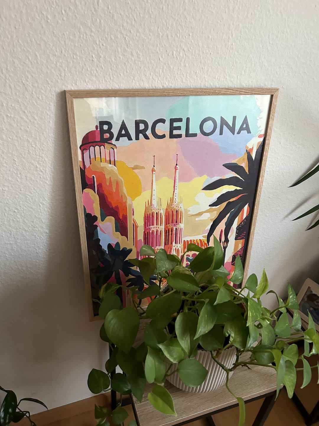 Customer photo review of Affiche Vintage Barcelone
