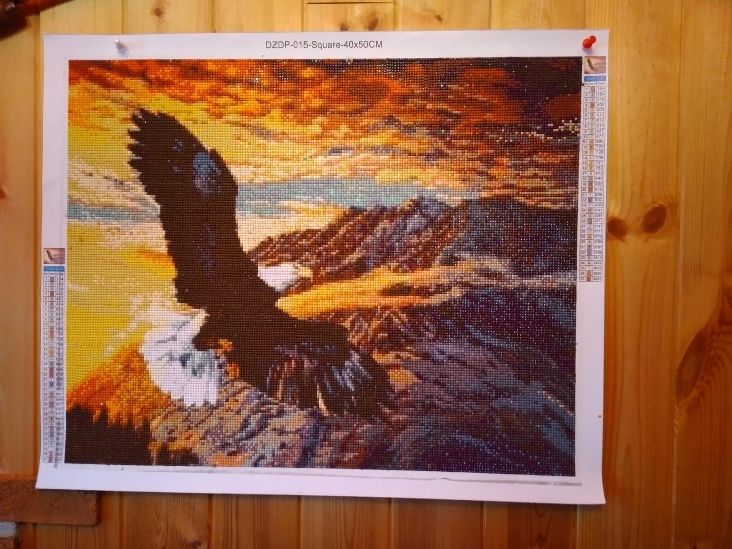 Customer photo review of Broderie Diamant - Le Vol de l'Aigle