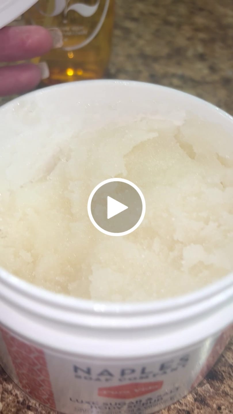 Customer video review of Pura Vida Luxe Sugar & Salt Body Scrub 9 oz