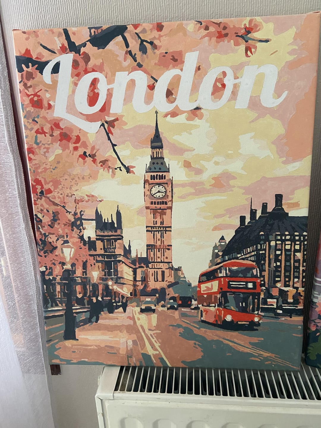 Customer photo review of Affiche de voyage Londres en fleurs