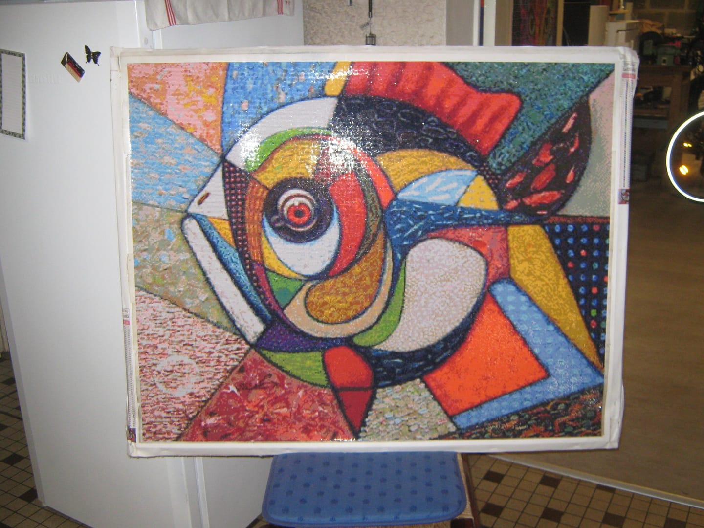 Customer photo review of Broderie Diamant - Poisson Design
