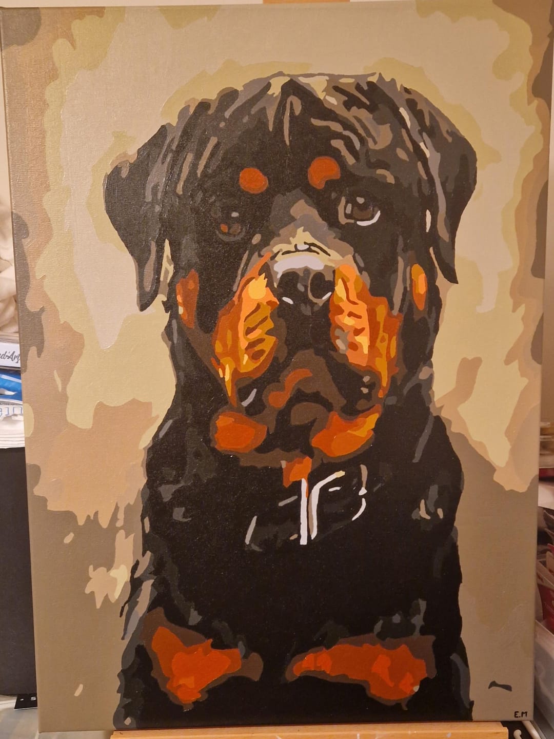 Customer photo review of Chien noir et marron