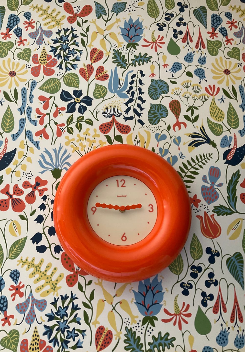 Customer photo review of Bagel Clock – Glossy Retro Wall Clock