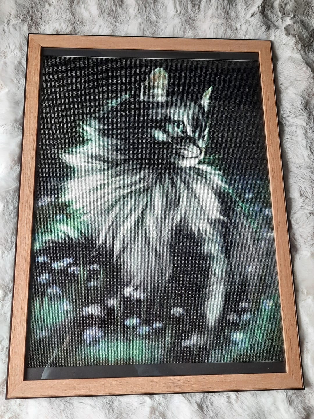 Customer photo review of Broderie Diamant - Joli Chat