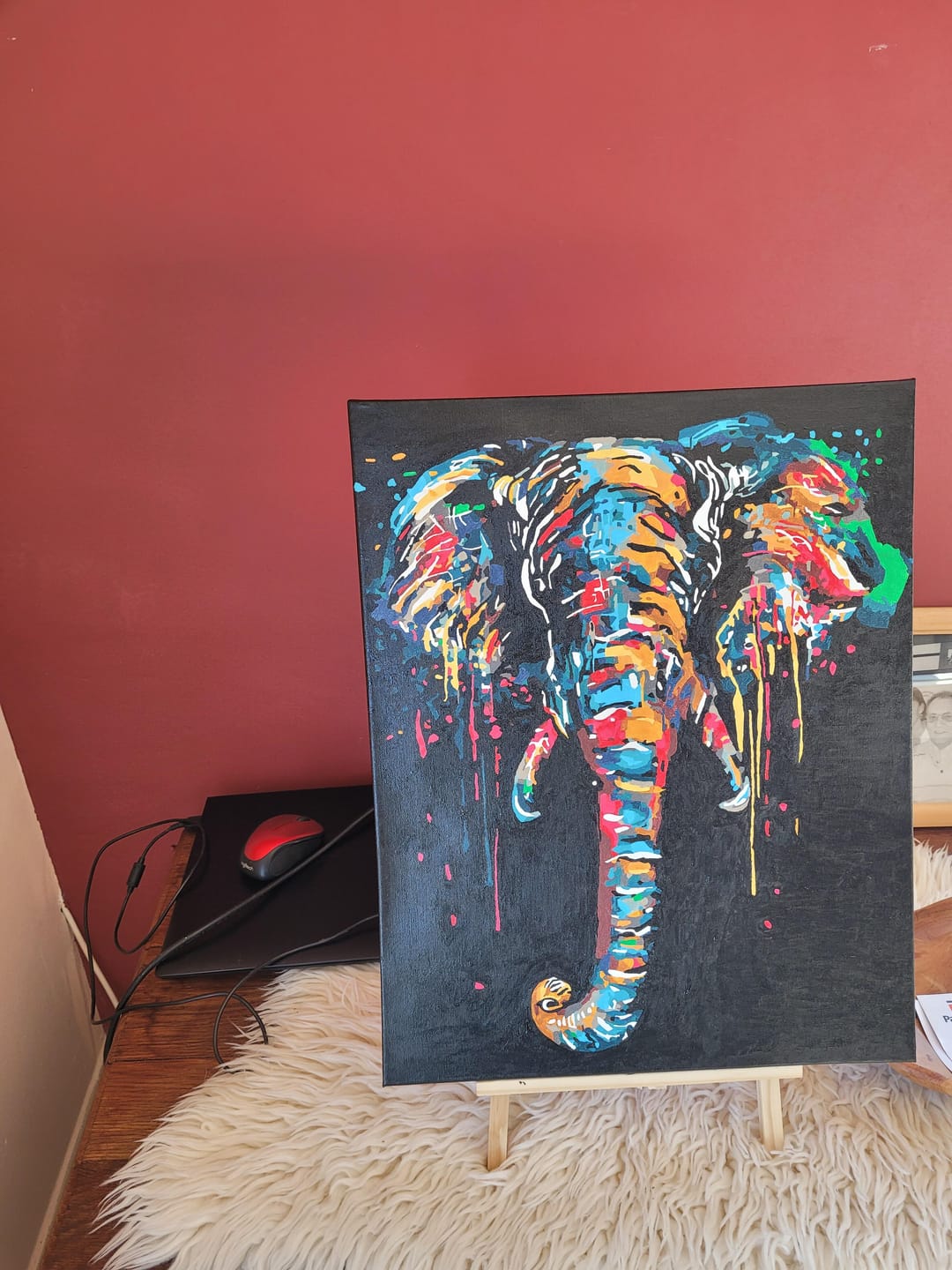 Customer photo review of Peinture Elephant