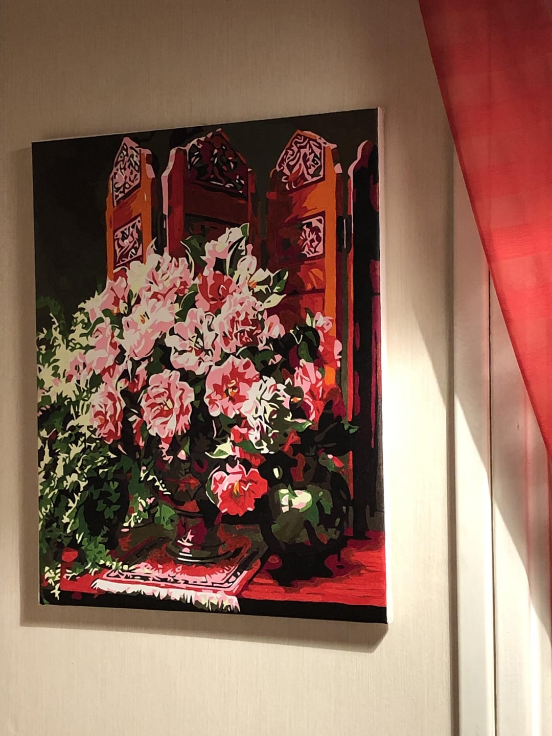 Customer photo review of Fleurs et paravent chinois