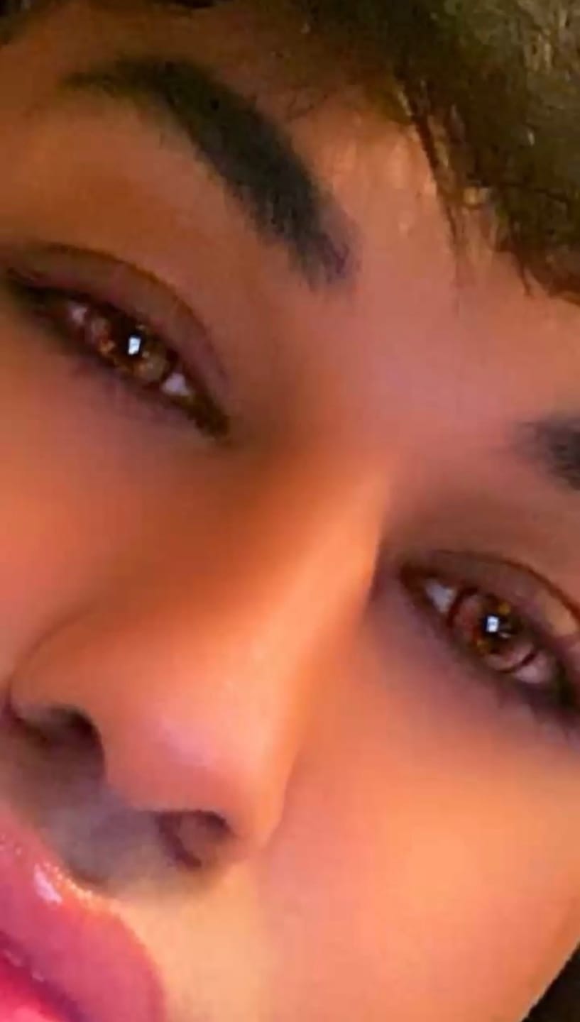 Customer photo review of Cosplay Thermo Aura Brown Coloured Contact Lenses