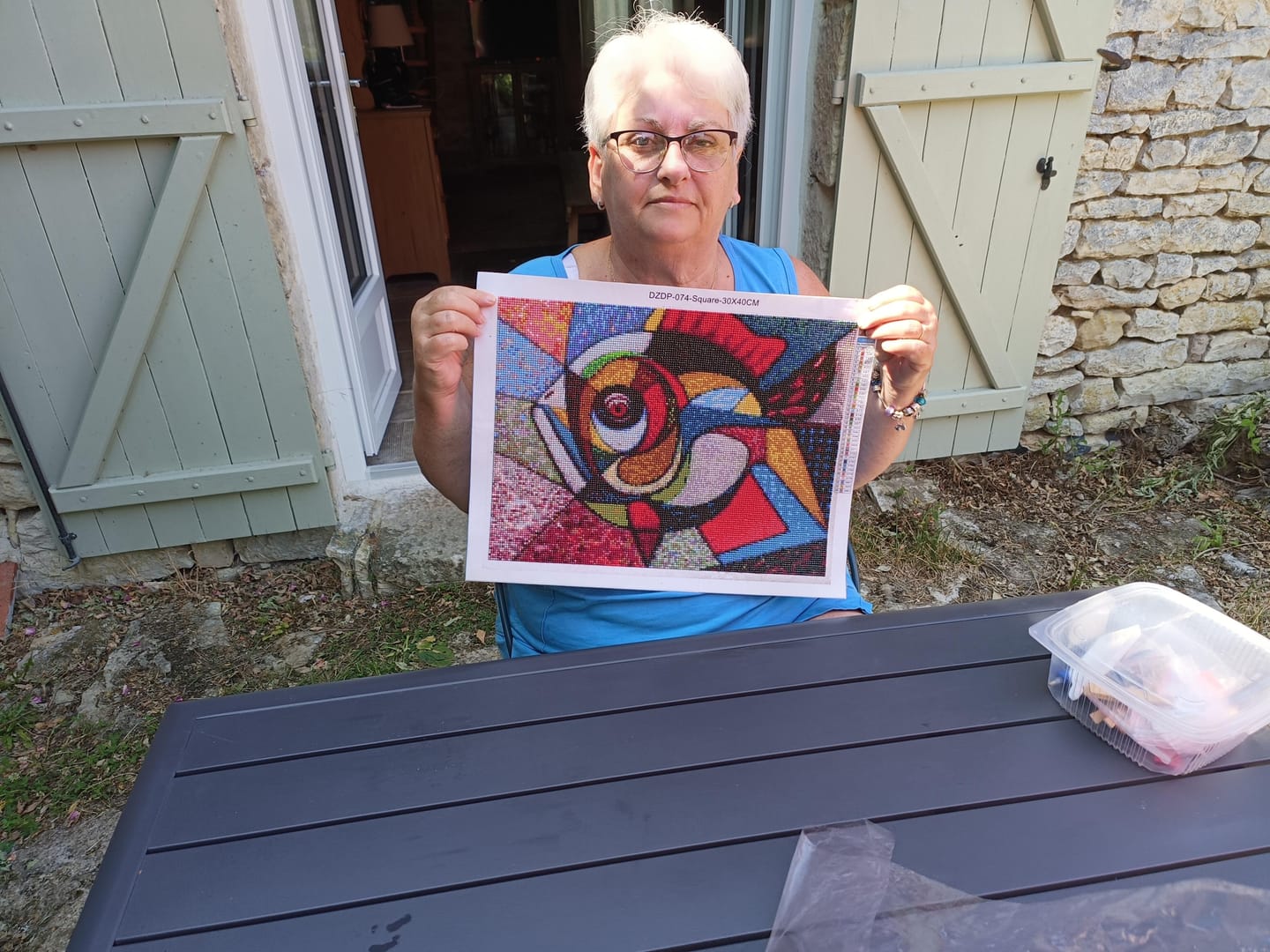 Customer photo review of Broderie Diamant - Poisson Design
