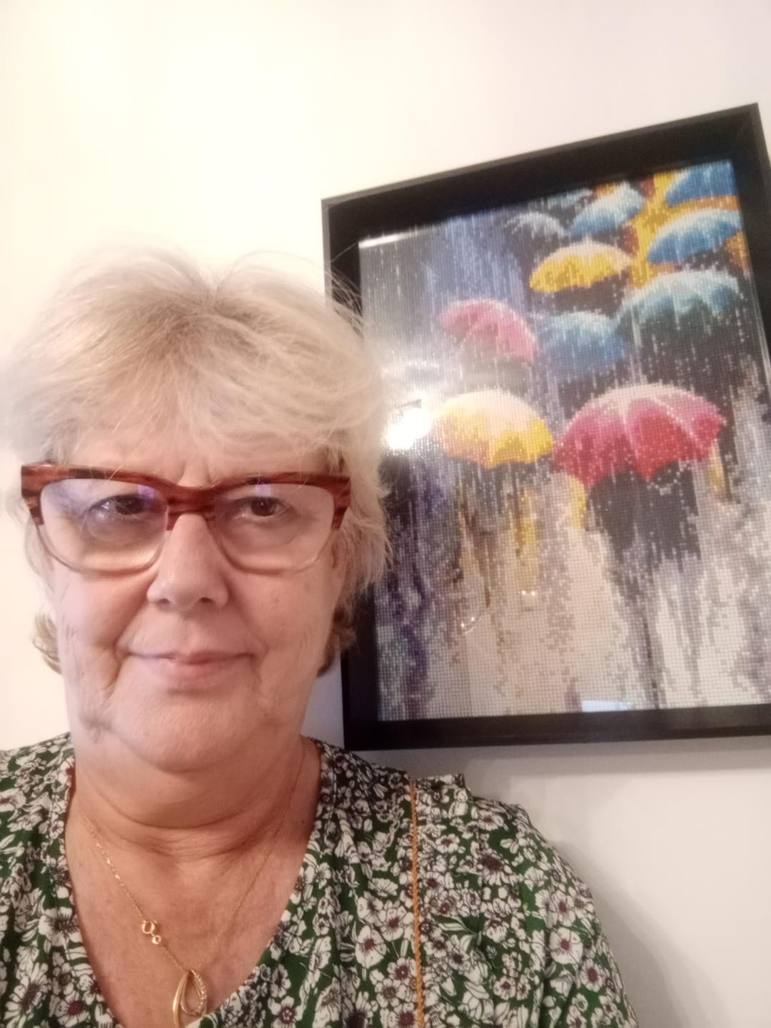 Customer photo review of Broderie Diamant - Parapluies sous la Pluie