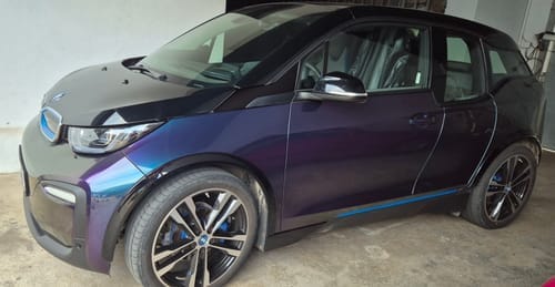 Customer photo review of Gloss Metallic Purple Blue Chameleon Wrap