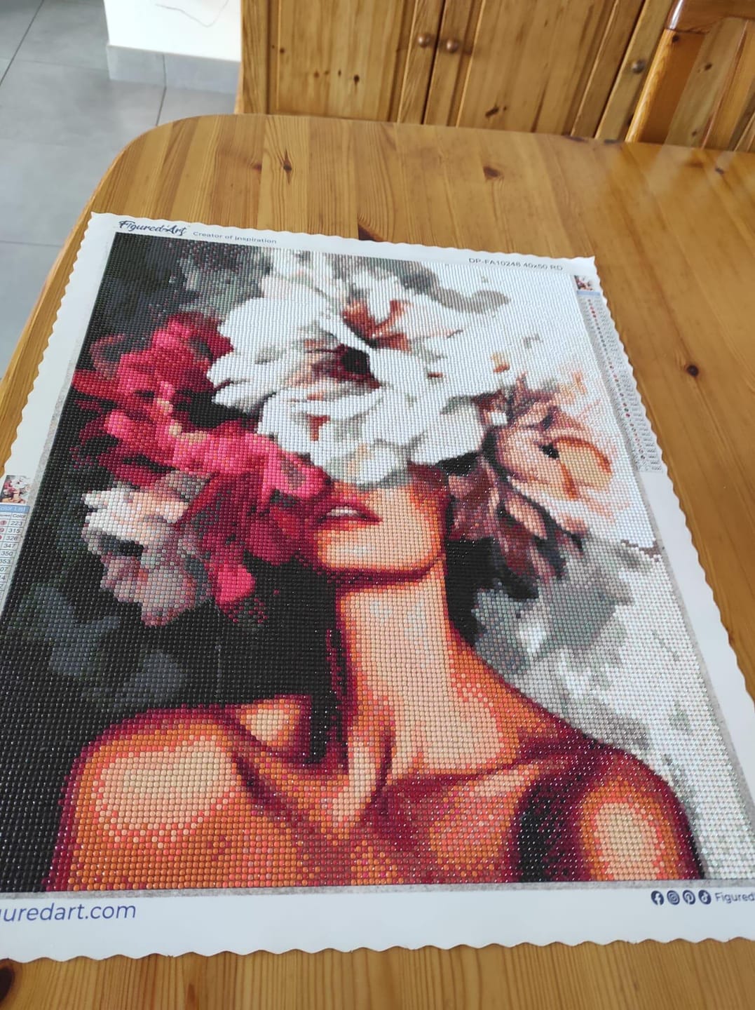 Customer photo review of Broderie Diamant - Beauté derrière les fleurs