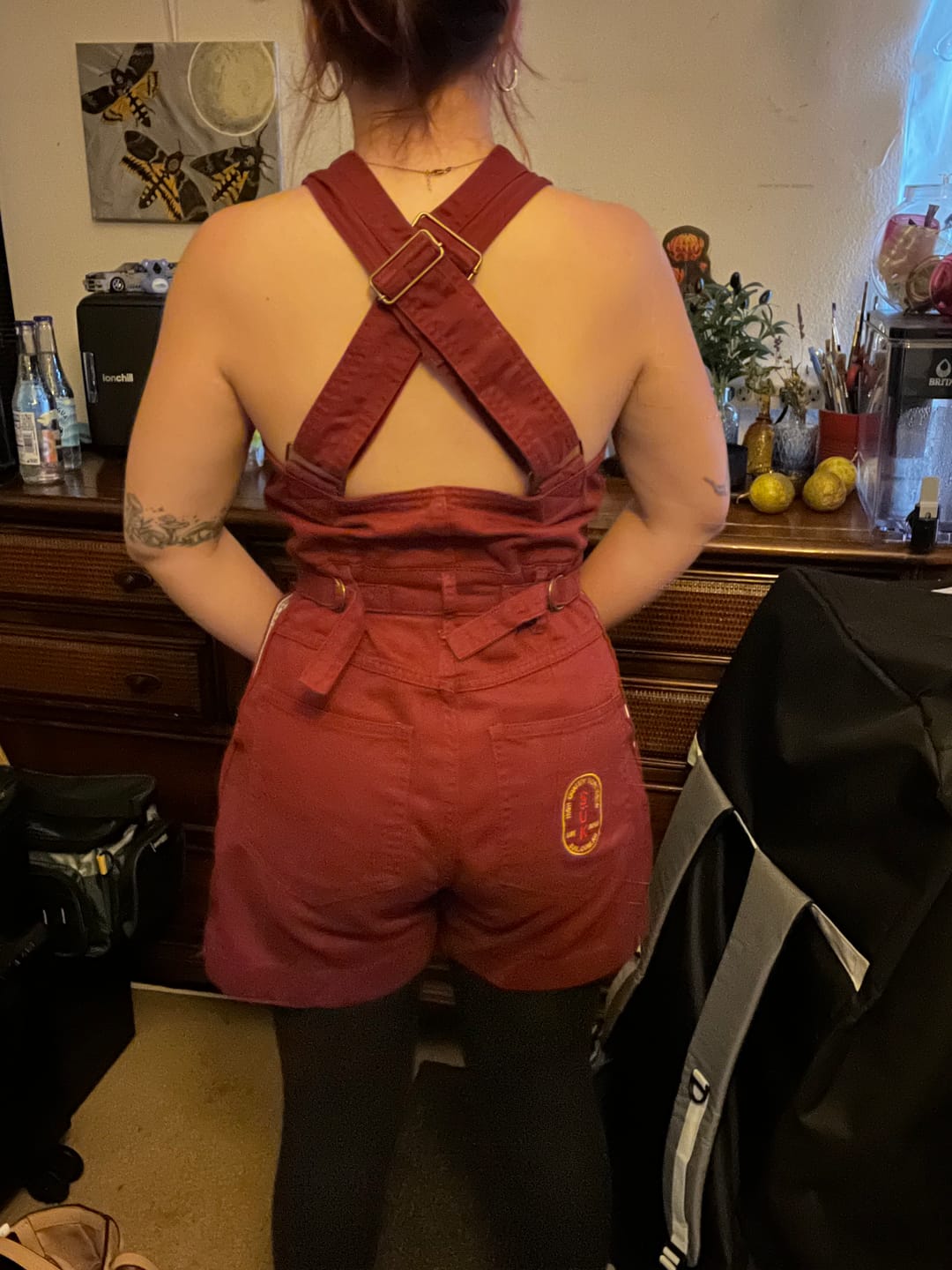 Customer photo review of Cropped Roper Suit - Burgundy