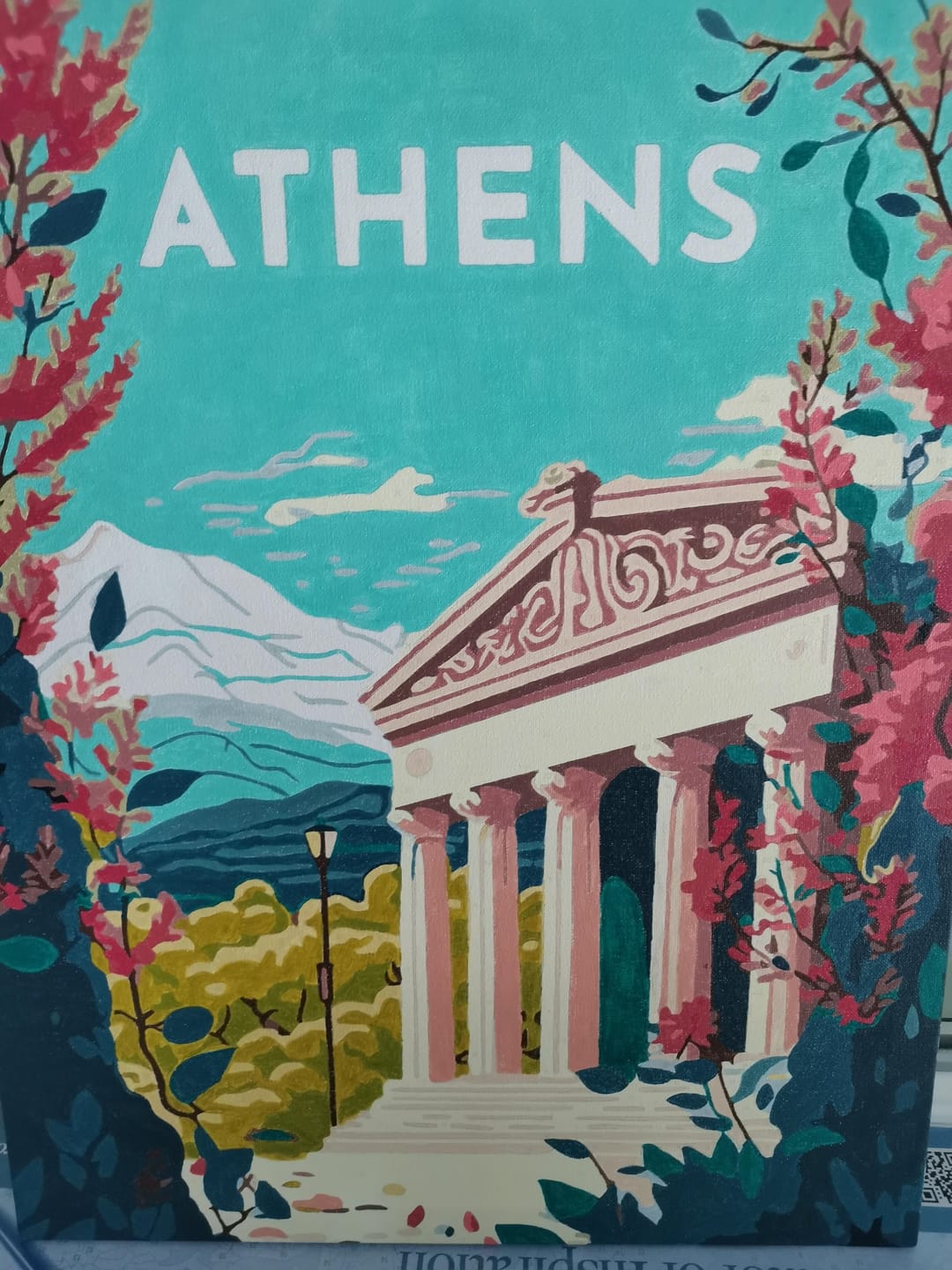 Customer photo review of Affiche Vintage Athènes