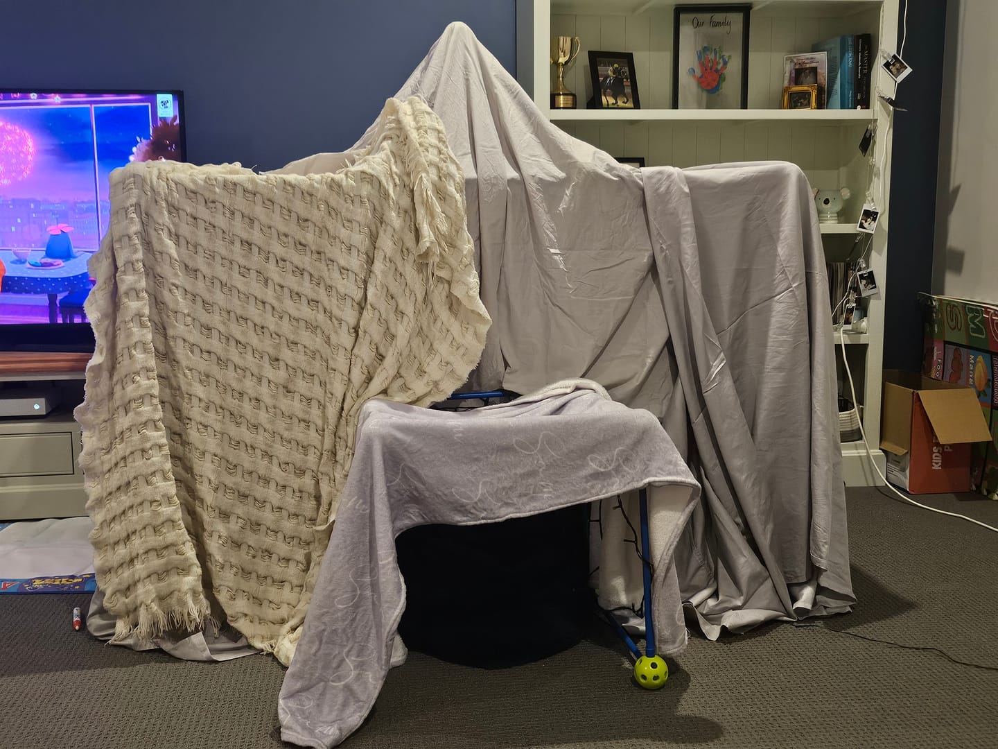Customer photo review of Kids Fort Pro™ - The Ultimate Fort Builder