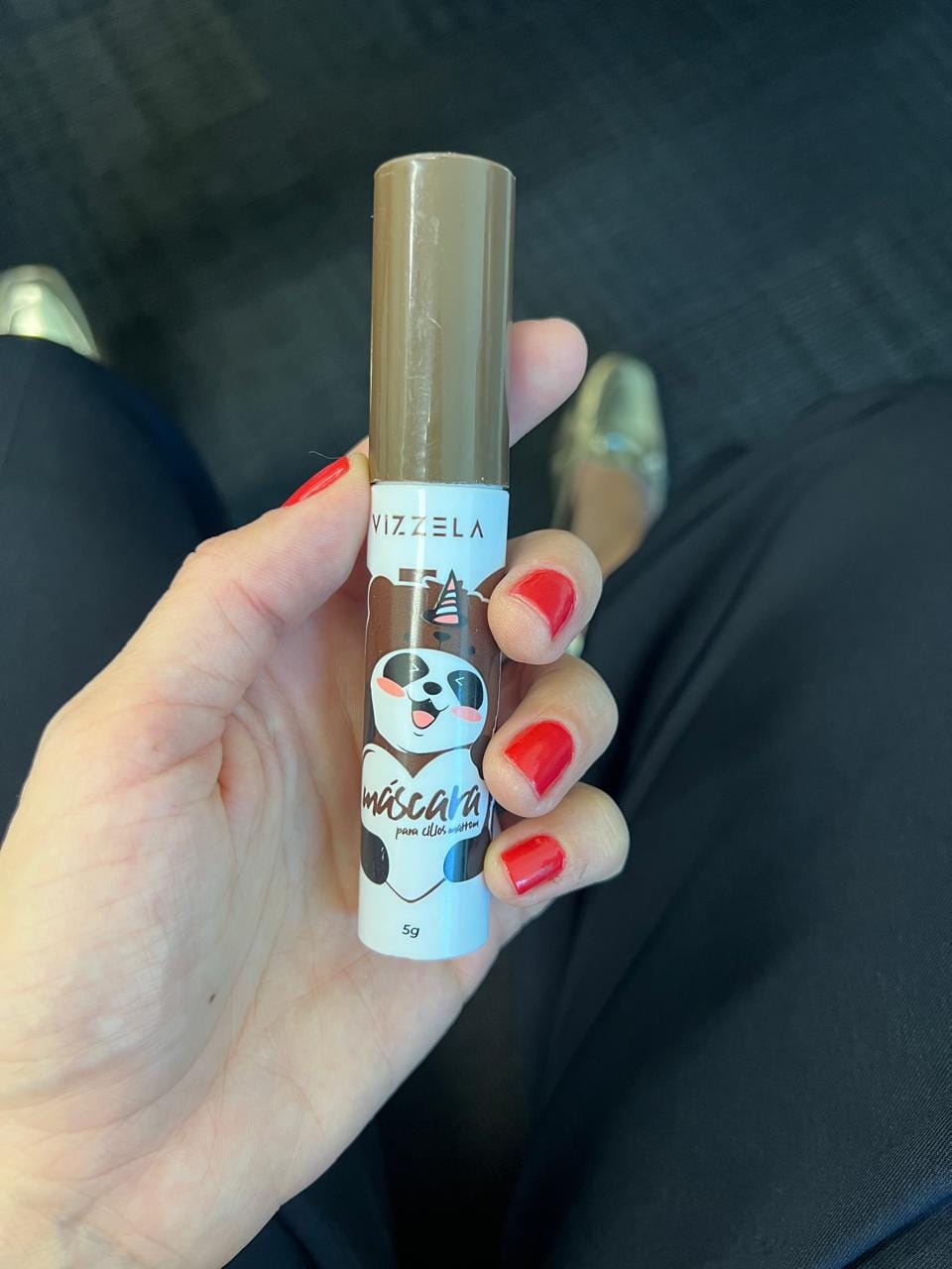 Customer photo review of Máscara Big No Panda Brown Vizzela - Marrom