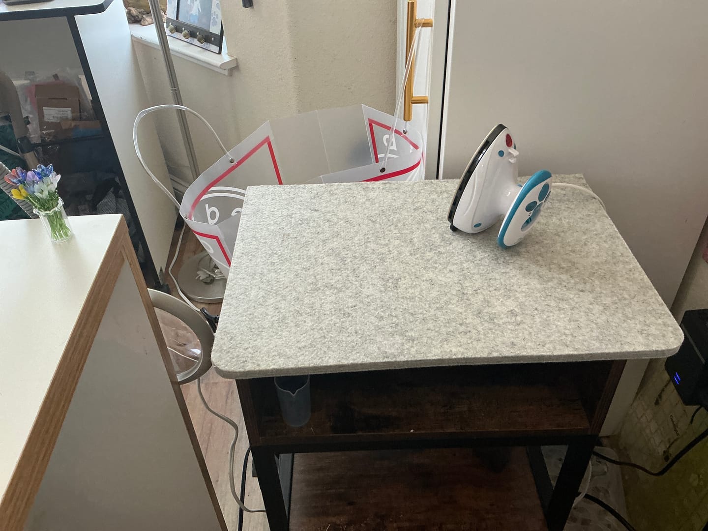Customer photo review of The Mighty Travel Steam Iron, Dritz