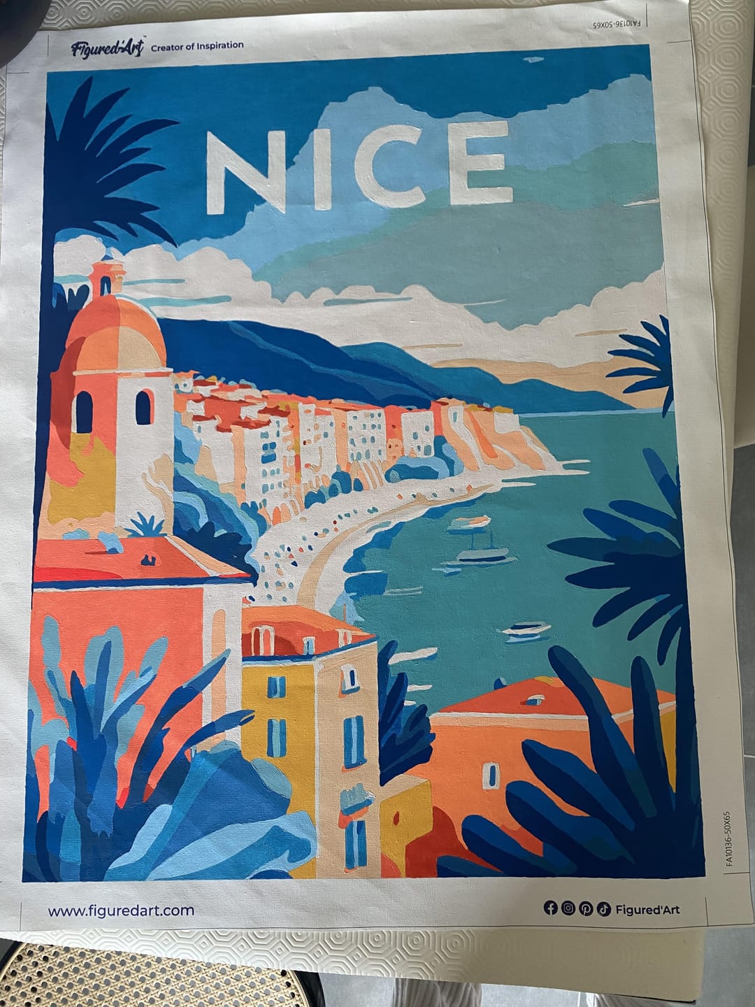 Customer photo review of Affiche Vintage Nice