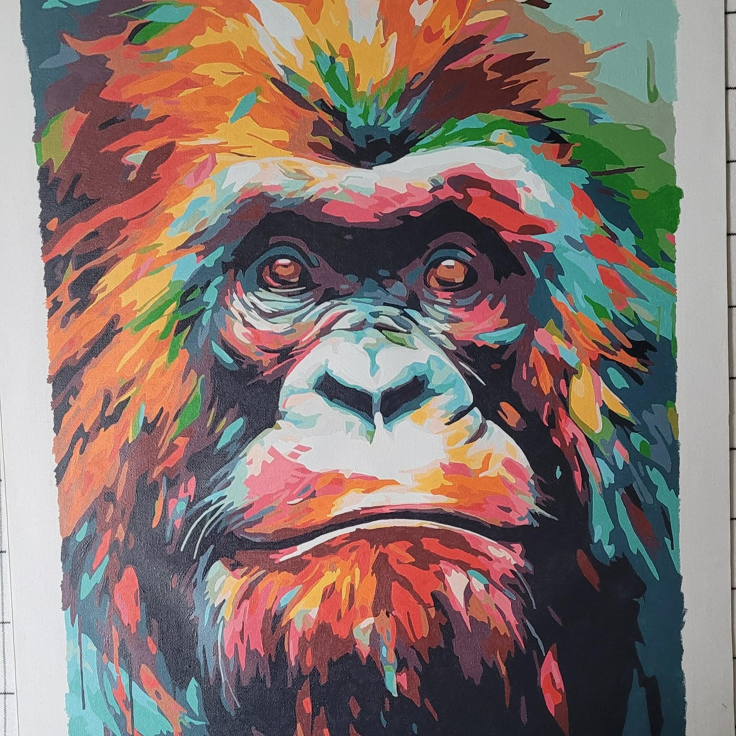 Customer photo review of Orang-outan Coloré Abstrait