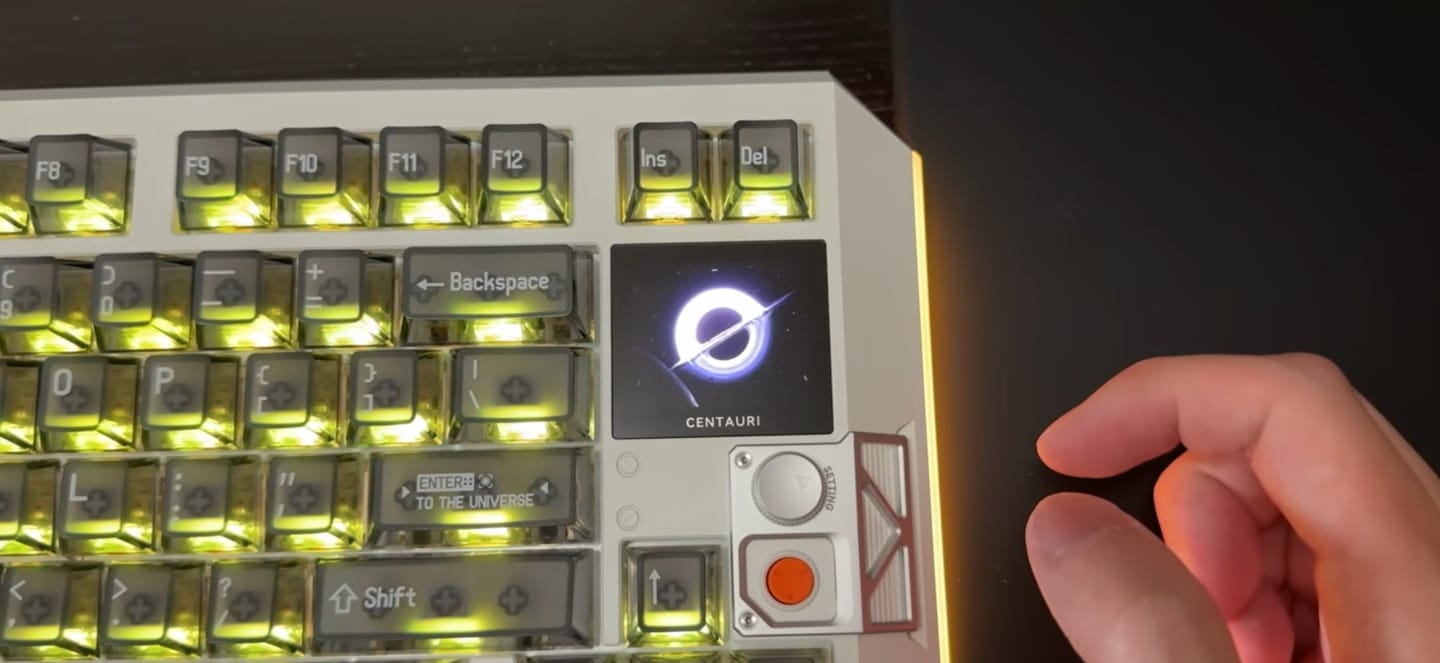 Customer photo review of Centauri60/80 Hall Effect Gaming Keyboard