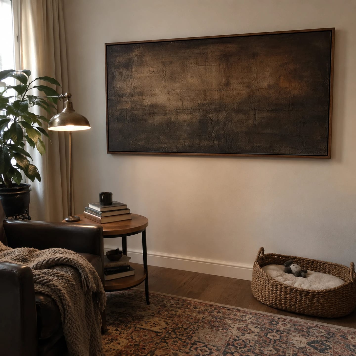 Customer photo review of Japandi Wall Art ｜ Umber-Mural-Abrasion