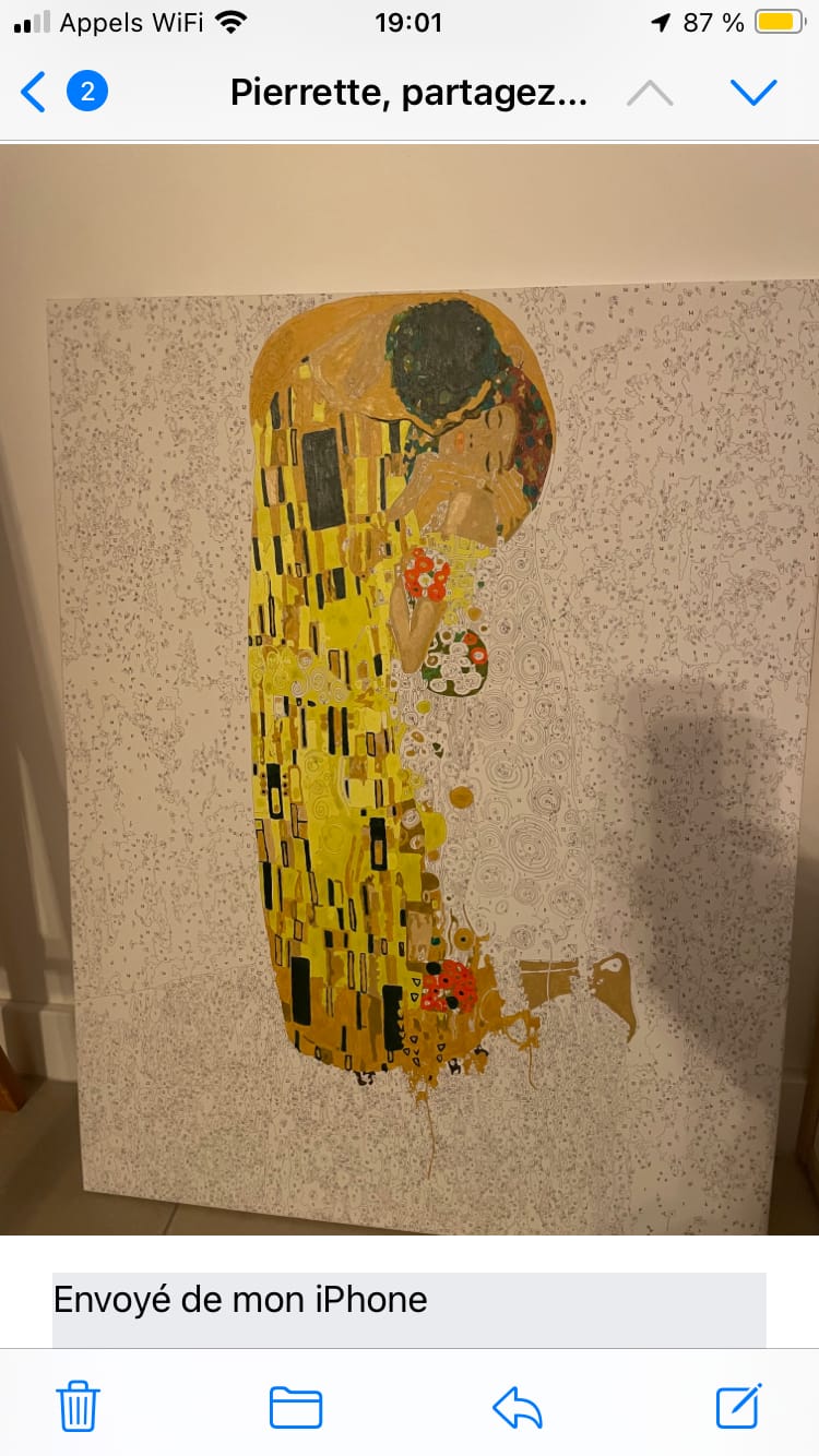 Customer photo review of Le baiser Klimt