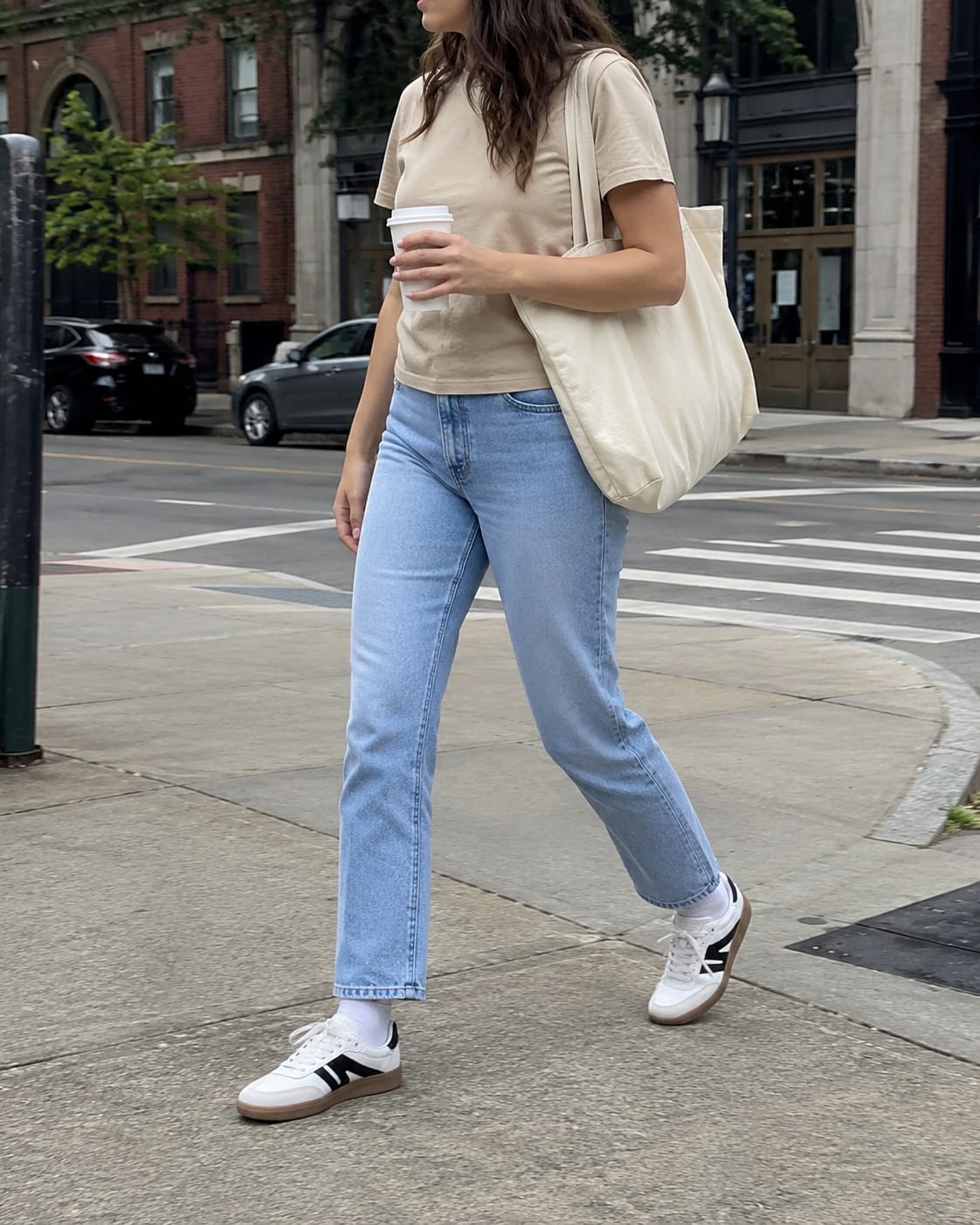 Customer photo review of LUCKY STEP Classic Retro Gum Sole Sneakers