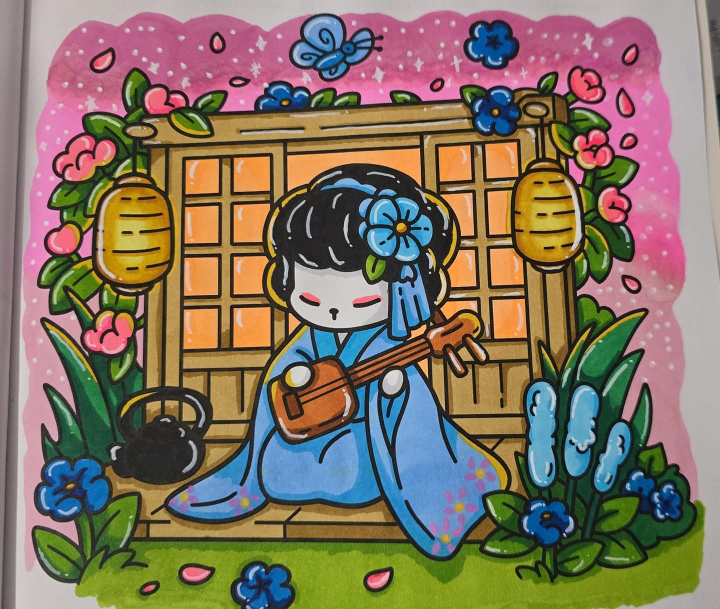 Customer photo review of Ohuhu Honolulu 168 Colors Dual Tips Alcohol Art Markers (New Color Codes)