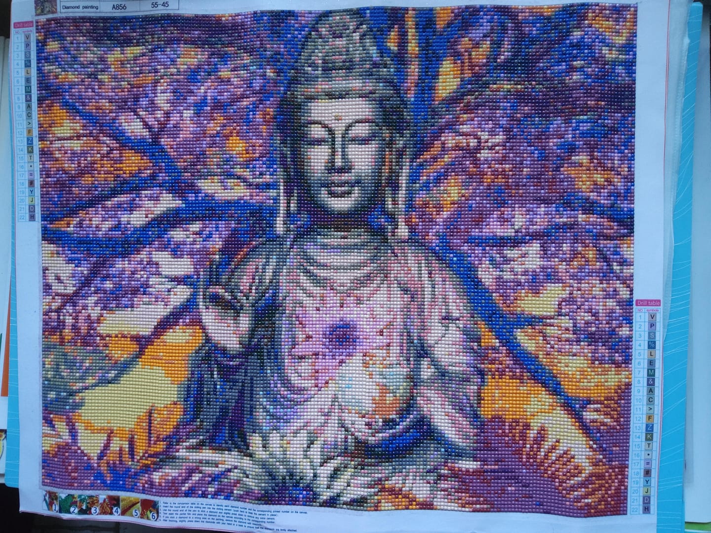 Customer photo review of Broderie Diamant - Statue de Bouddha devant un grand arbre