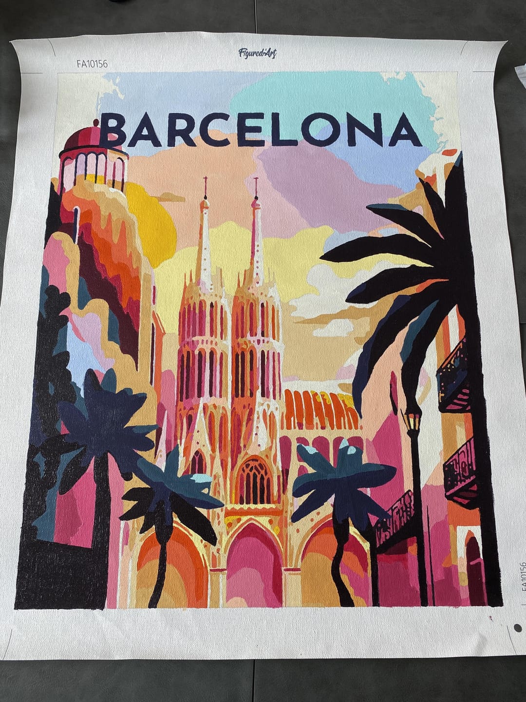 Customer photo review of Affiche Vintage Barcelone