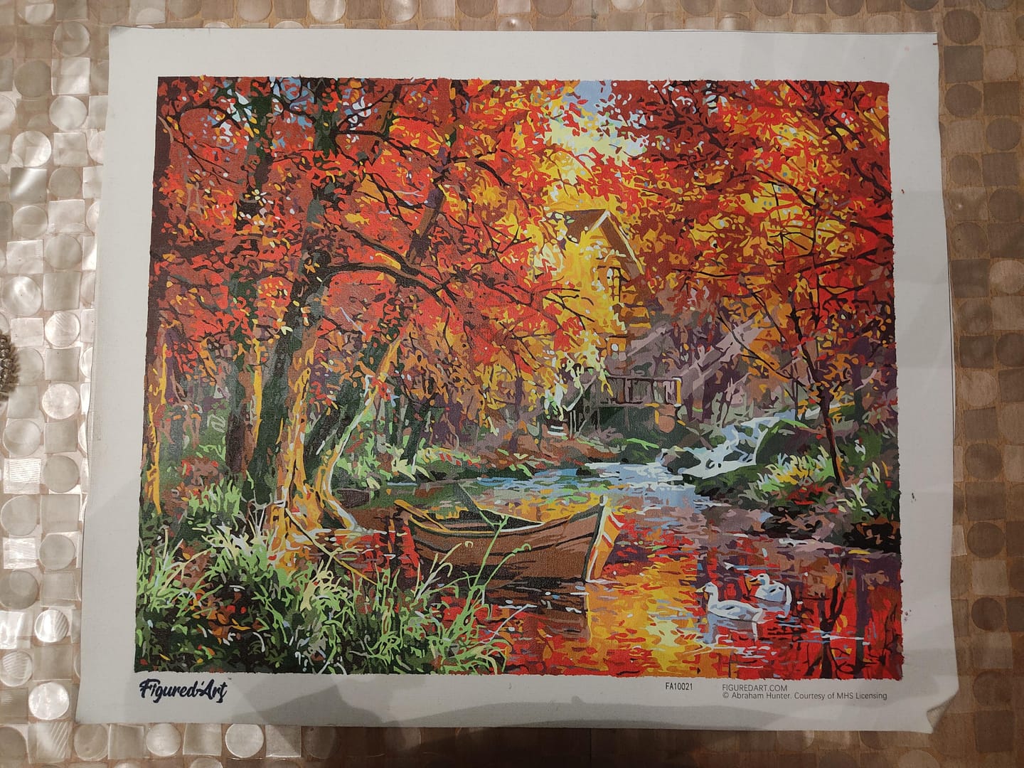 Customer photo review of Rivière d'Automne et barque
