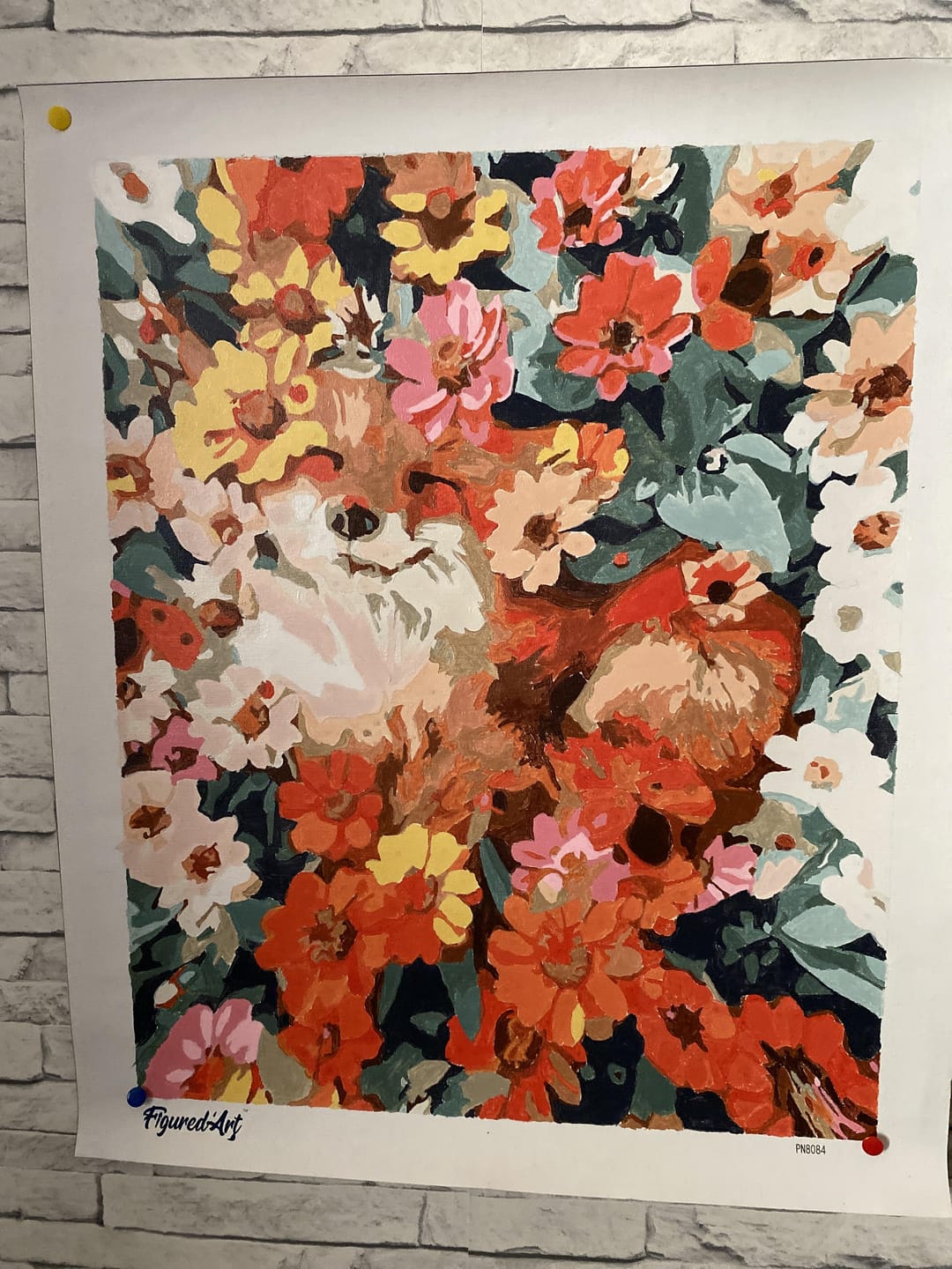 Customer photo review of Peinture par Numéro sur Disque en bois - Le Mont Fuji