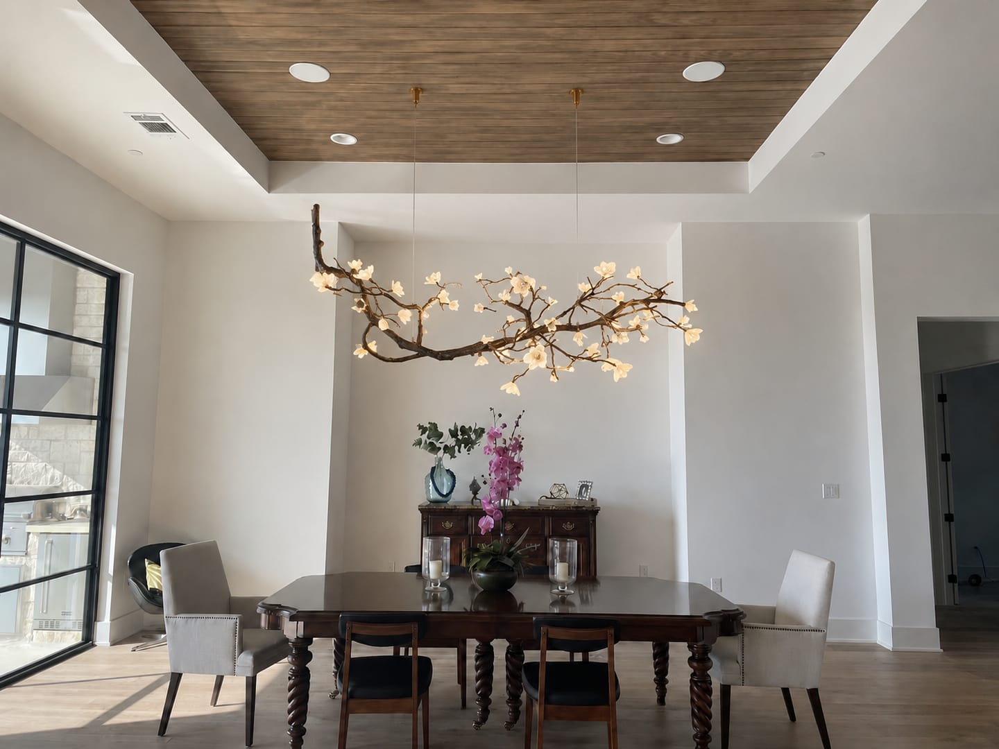 Customer photo review of Wanos Crystal Flower Branch Chandelier