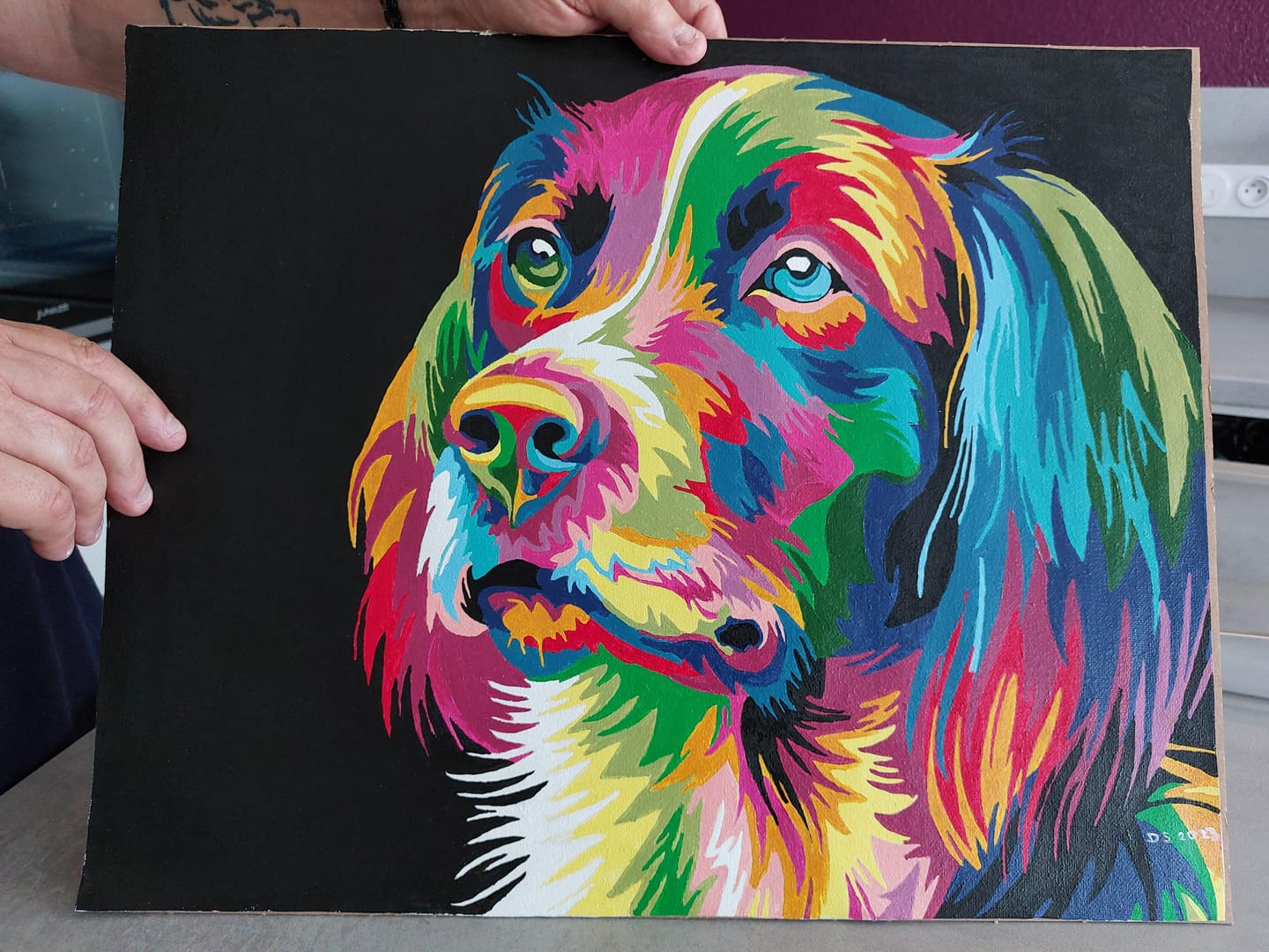 Customer photo review of Chien Pop Art