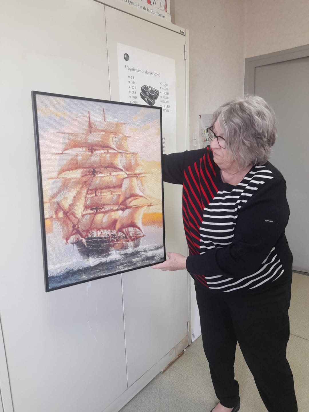 Customer photo review of Broderie Diamant - Galion au large
