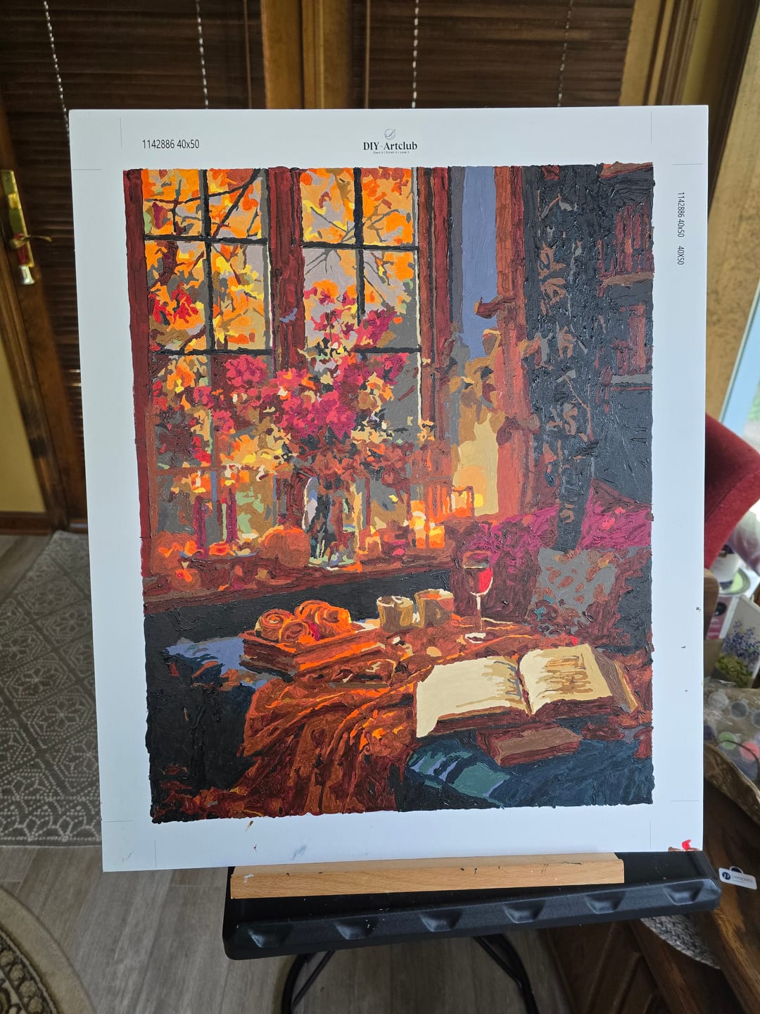 Customer photo review of Cozy evening | Paint by Number