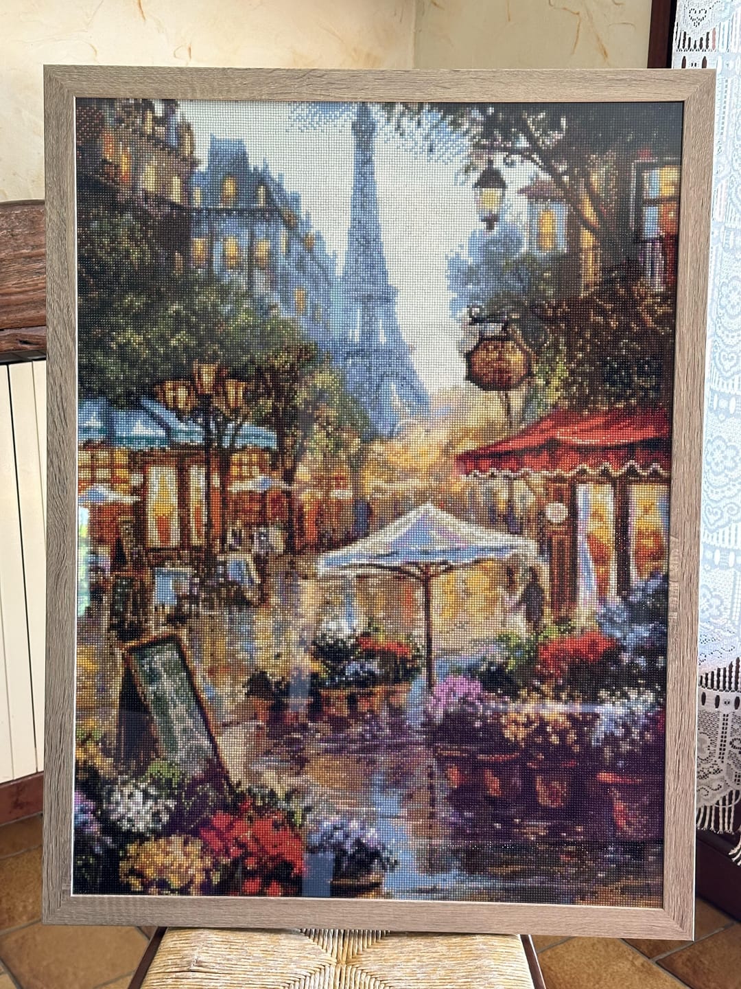 Customer photo review of Broderie Diamant - La Boutique du Fleuriste Paris
