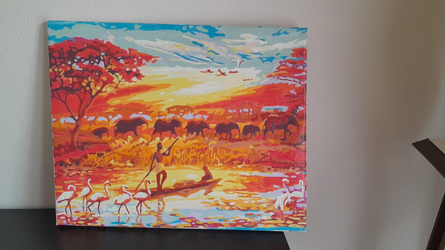 Customer photo review of Coucher de soleil Eléphants