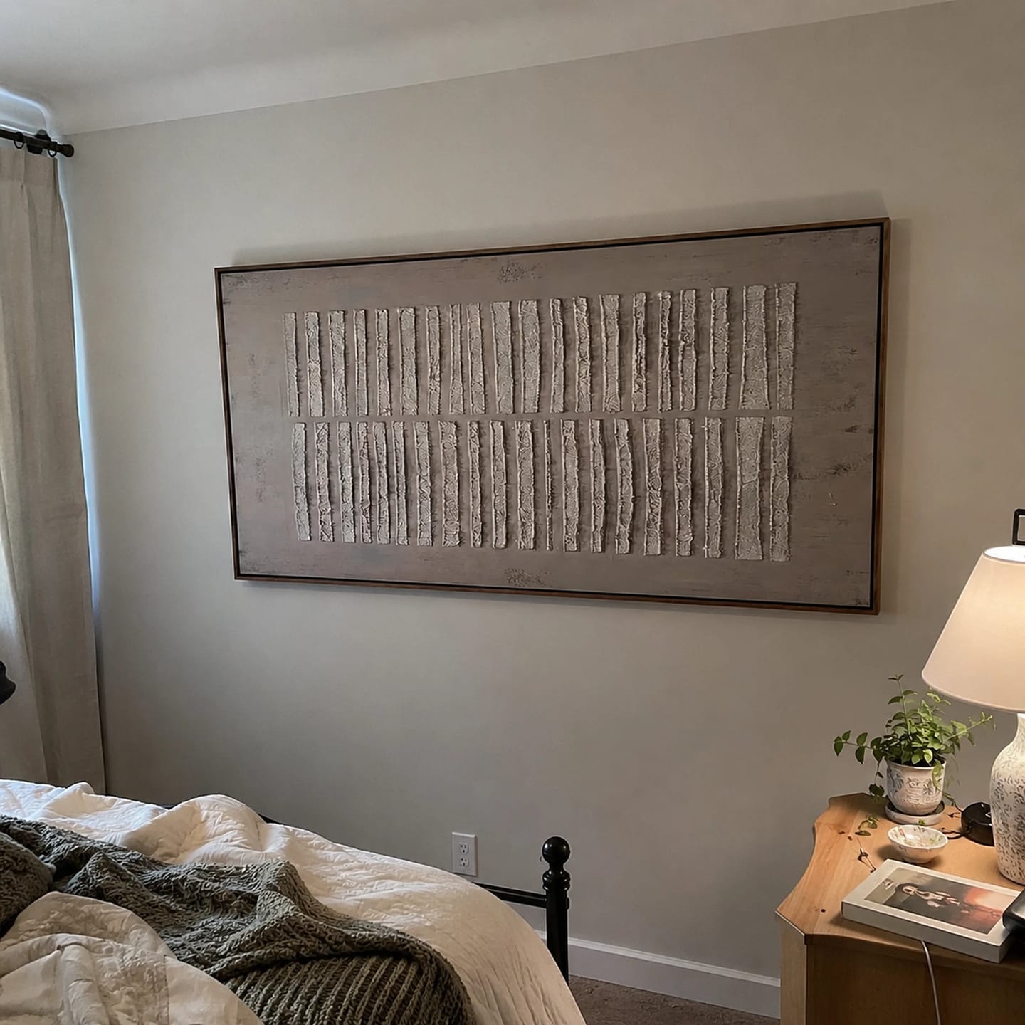 Customer photo review of Textured Wall Art ｜ Umber-Segment-Abrasion