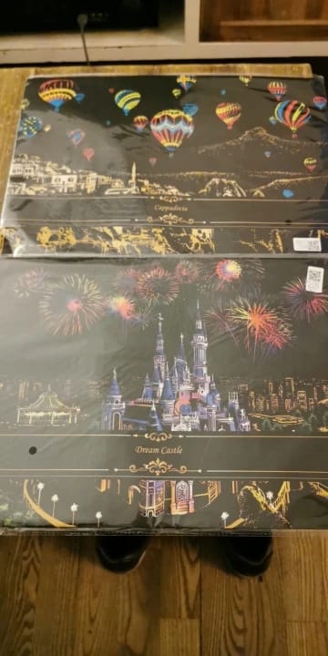 Customer photo review of Peinture à gratter - Montgolfières en Turquie