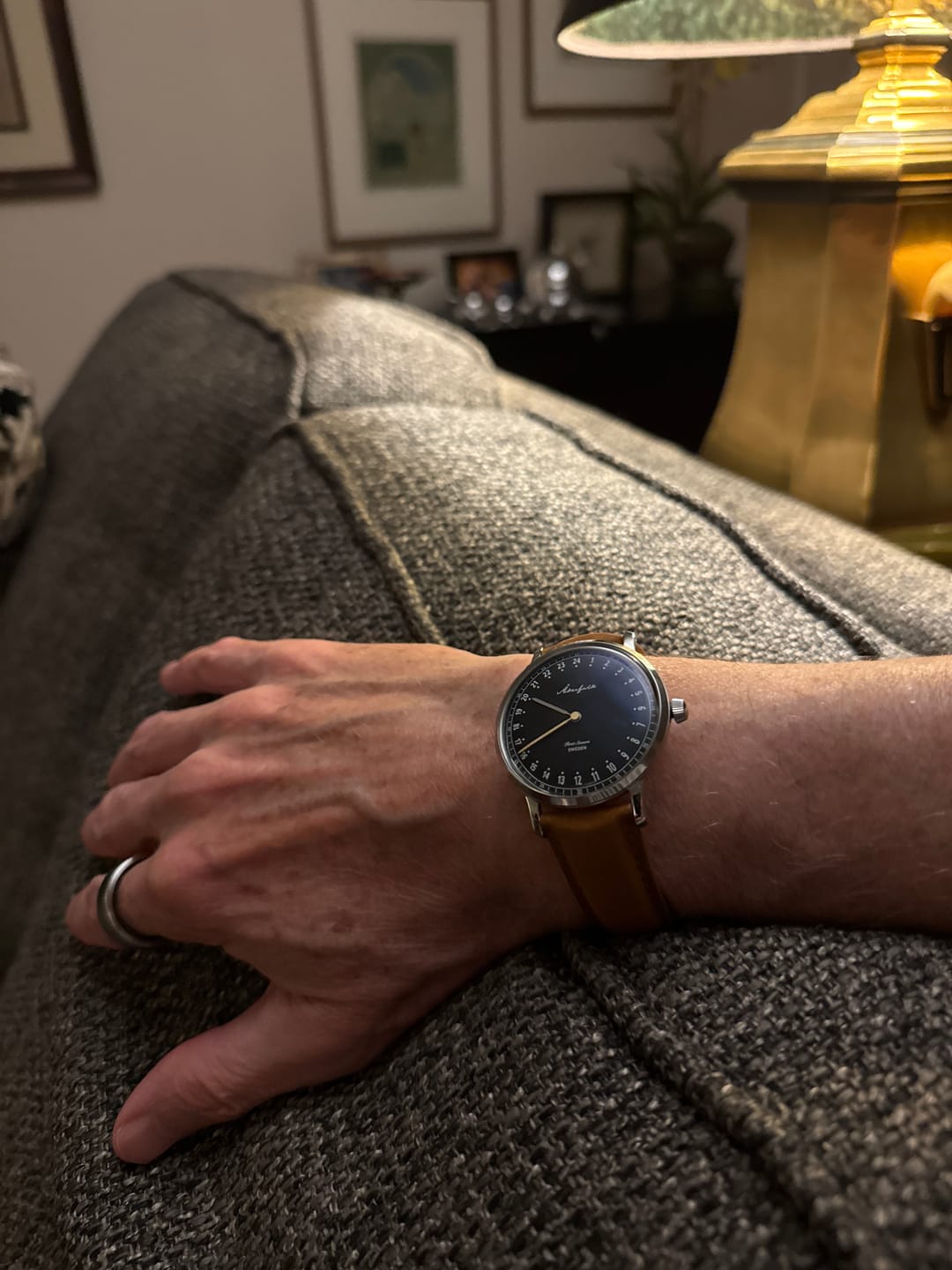 Customer photo review of First Season Silver Black with Lt Brown Leather